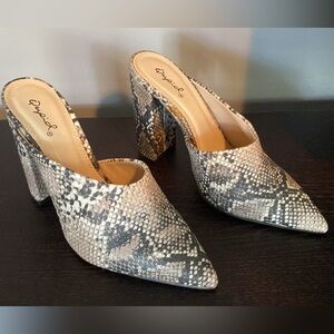 Qupid heel slide mules new